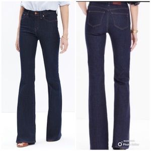 Madewell Flea Market Flare Dark Wash Jean 27